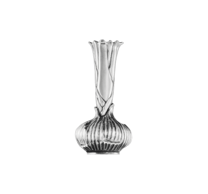 Silver plated Fish shape vase Les collections historiques